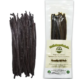 25 granos de vainilla grado A – relleno sin OMG Planifolia vainillas de vainilla, vainas de vainilla, granos de vainilla para hacer extracto de vainilla grado A