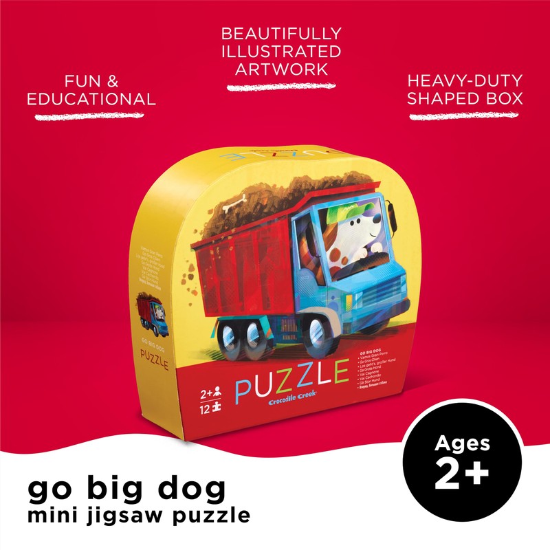 12-pc Mini Puzzle/Go Big Dog