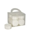 Papstar tealights, diameter:38 mm, white.