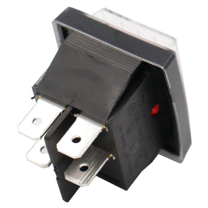 SOKEN Waterproof Rocker Switch ON-Off DPST Coffee Maker Switch 125/250VAC