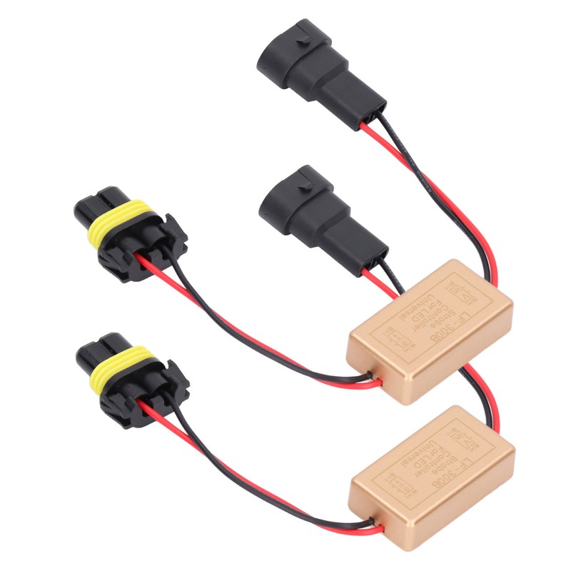 2PCS 50W LED Strobe Controller Continuous Strobe ABS Fog Light