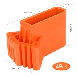 Ladder Feet, Pack of 4 - Ladder Non-Slip PVC Ladder Feet Non-Slip Rubber Covers, Ladder Protective Pads for Ladders for Telescopic Ladders, Technical Ladders, Herringbone Ladders
