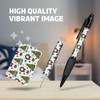 1x Black Ballpoint Pen (Photo Insert) - Vintage Christmas Tree