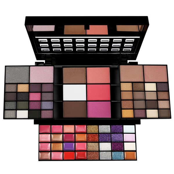 FantasyDay® Professionelle 74 Farben Lidschatten Palette Makeup Kit mit Lipgloss Concealer und Rouge - Schimmer Set Ideal für Sowohl den Professionellen als auch Persönlichen Gebrauch