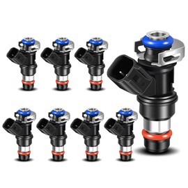 USUCRRE Upgraded Fuel Injectors FJ887 Compatible with Chevy Avalanche/Express/Silverado/SSR/Trailblazer,for GMC Canyon/Envoy XL/Savana 3500/Sierra 1500,for Buick Rainier Set of 8 12580681 Injectors