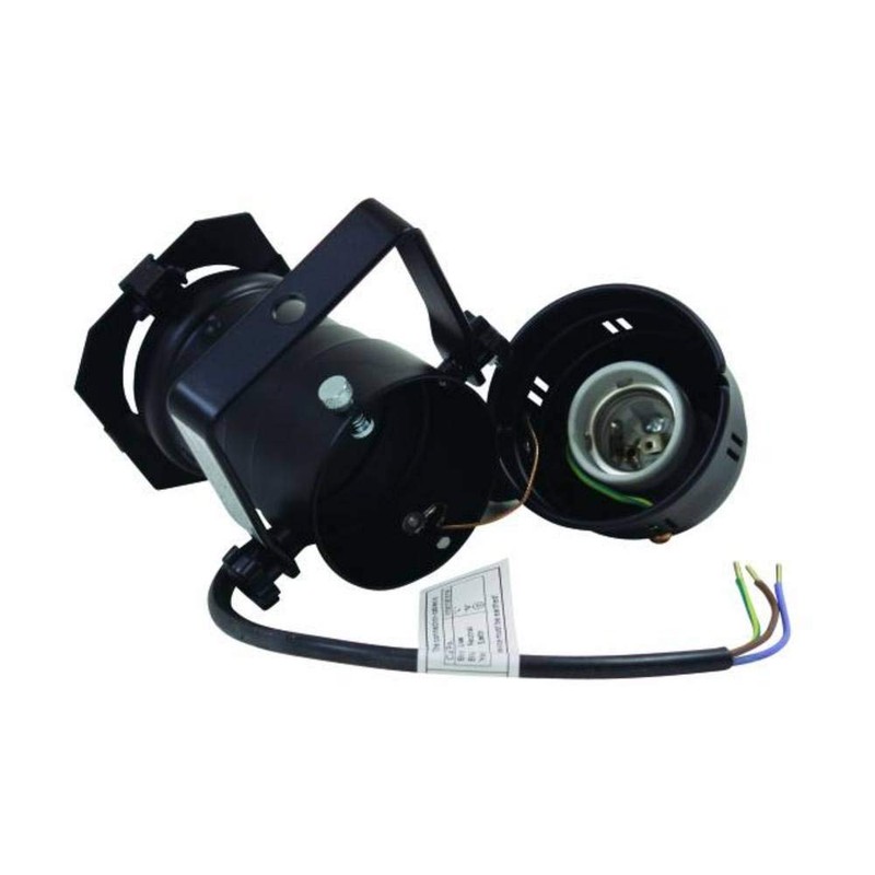 PAR-20 spot with cable, E-27, black