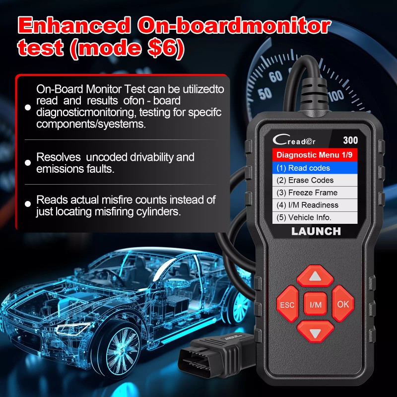 LAUNCH Automotive Scanner Code Reader OBD2 Check Engine Fault Car