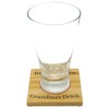 Reserved For Grandmas Drink Solid Oak Coaster. Gift for Nan.