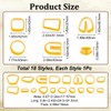 CREATCABIN 18Pcs Clay Cutters Polymer Clay Cutters Clay Earrings Cutters