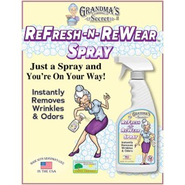 Grandma's Secret Refresh N ReWear Spray - Instantly Removes Wrinkles & Odors - Wrinkle Release, Fabric Refresher Spray, Chlorine, Bleach and Toxin-Free - 16 Ounce, 3 Pack