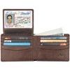 Wallet for Men-Genuine Leather RFID Blocking Bifold Stylish Wallet With