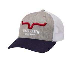 Kimes Ranch Men's Caps Str8 Edge Trucker Hat Baseball Caps - Grey Heather