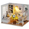 CUTEROOM DIY Miniature Dollhouse Kits Craft Wooden Dollhouse Model Kits