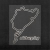 Quattroerre 6329 Circuit Nurburgring Sticker Table Dimensions 10 x 12