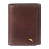 Tommy Bahama Men's Compact Trifold Leather Wallet, Brown, One Size