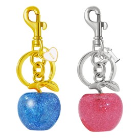 Initial Letter I Keychain Letter Bag Charm Set Gold Blue Purse Charms for Handbags Cute Silver Pink Wallet Car Key Alphabet Key Chain for Women Birthday gifts Fruit Backpack Keychains Accessories