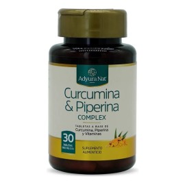 Curcumina & Piperina Complex | 30 Tabletas | Adyura Nat | Lí
