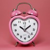 SHISEDECO 3 Inches Cute Twin Bell Loud Alarm Clock Silent