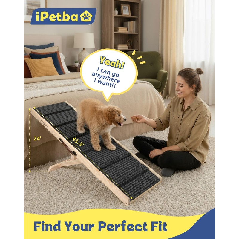 iPetba Dog Ramp for Bed & Couch for Small &