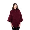 ARAN ISLE Ladies Poncho 100% Virgin Wool Aran Cable Knit