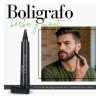 Bolígrafo Rellenador De Barba, Bigote Y Cejas Negro 6 Pzas