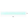 KEARING Clear Graph Fashion Design Ruler with Holes, Sandwich Line,