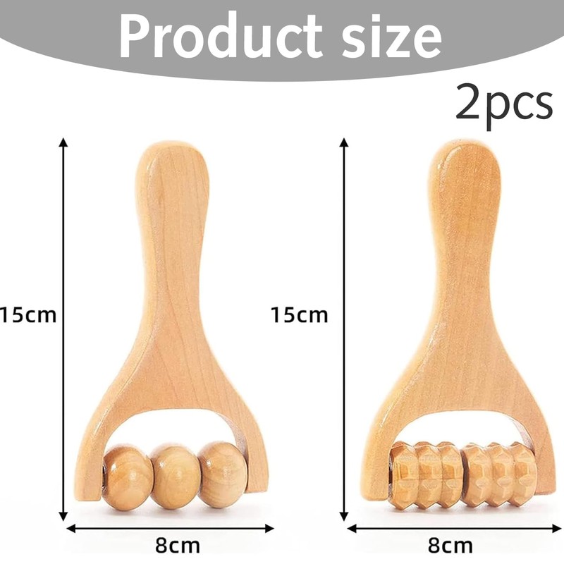 2 Pcs Massage Roller,Back Massage Roller,Massage Tool Muscle Belly Relief