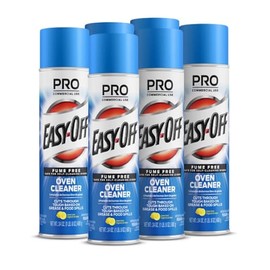 Professional EASY-OFF Fume Free Max Oven Cleaner, Foam, Lemon, 24 Oz Aerosol Spray, 6/carton