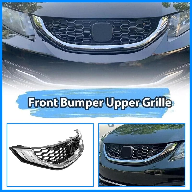 Collect Light Front Bumper Honeycomb Grille for Honda Civic HO1200216