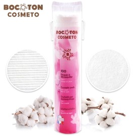 Bokoton Bocoton Cosmeto Natural Cotton Pads 100 Sheets / 보코통 코스메토 천연화장솜100매