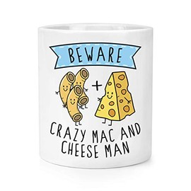 Beware Crazy Mac And Cheese Man Makeup Brush Pencil Pot