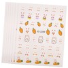 Healeved 10sheets Easter Bunny Nail Decals Cute Nail Art Stickers