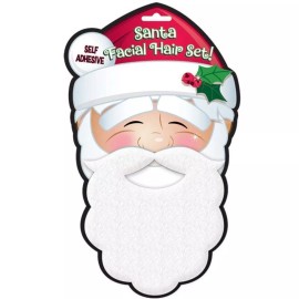 Costumes USA Santa Claus Facial Hair Set Mustache Beard