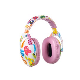 Noise Cancelling Headphones for Kids,NRR 25dB Hearing Ear Protection,Headphone for Autistic Kids,Adjustable Autism Sensory Kids Ear Muffs for Concert,Firework,Airplane,Sound Proof(Pink Letters)