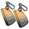 2Pack For Chevy Key Fob Cover With Keychain. TPU Soft