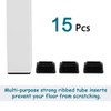 Sourcingmap Plastic Square Blanking End Cap Tubing Tube Inserts 25mm