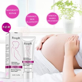 Crema de Estrías y Cicatrices de Mango, Estrías y Crema de Eliminación de Cicatrices para El Embarazo, Estrías Cremas de Vientre Cicatrices para Arrugas, Obesidad Grasa Estrías Hidratante,