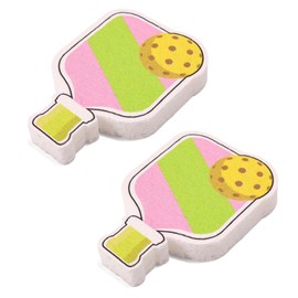 BOXOB 2pcs Pickleball Themed Pressed Wood Pulp Sponges, Reusable Kitchen Cleaning Compressed Sponges for Dish Washing, Funny Pickleball Gift and Kitchen Scrubbers Accessories for Home, Bathroom, Car