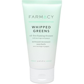 Farmacy Whipped Greens Face Wash - Oil Free Foaming Facial Cleanser for Combination and Oily Skin (150ml)