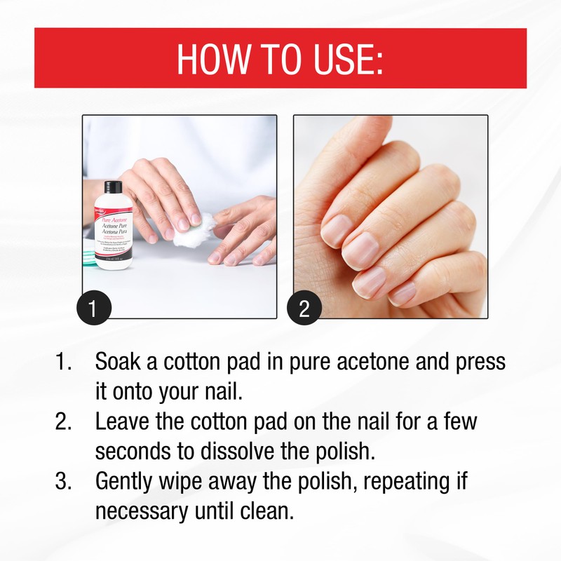 Supernail Pure Acetone Nail Polish Remover - Professional Strength for