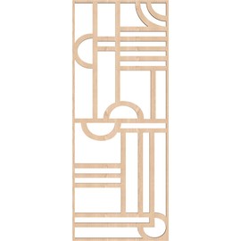 Ekena Millwork WALW16X40X0375RTNRO Riverton Decorative Fretwork Wood Wall Panels, 15 3/8"W x 39 3/8"H, Red Oak