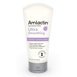 AmLactin Ultra Smoothing Intensely Hydrating Cream | Softens Rough, Bumpy Areas of Dry Skin | Powerful Alpha-Hydroxy Therapy Gently Exfoliates
