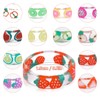 Yolev 12Pcs Cute Acrylic Resin Rings Set for Women Teen