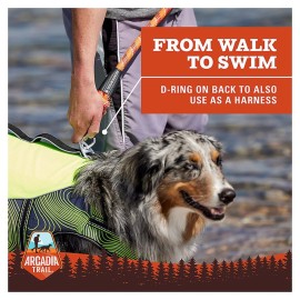 Arcadia Trail Flotation Aid Dog Harness Size XS Swim Vest High Vis Yellow NWT