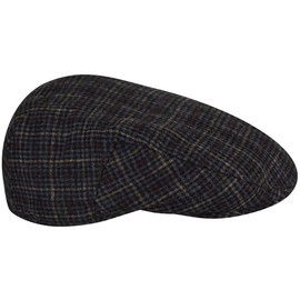 Country Gentleman Wool Blend British Ivy Cap Basalt Plaid, Medium