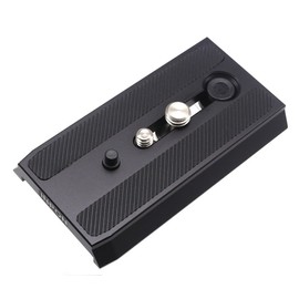 inpon Quick Release Plate L Compatible With 1/, 3/8" Screw with Manfrotto 501HDV 503HDV 701HDV mh055 M0 – Q5 for