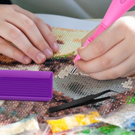 Hotfix Applicator DIY Tool, Hot Fix Rhinestone Setter Iron-on Gun Pen Tool Bedazzler Kit with Hotfix Rhinestone Gems Crystals for Clothes and Shoes DIY Crafts, Pink