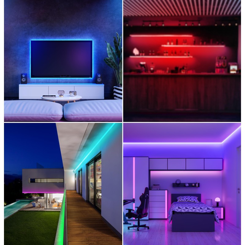 Feit Electric 32ft Color Changing LED Ultrathin Strip Light, Flexible,