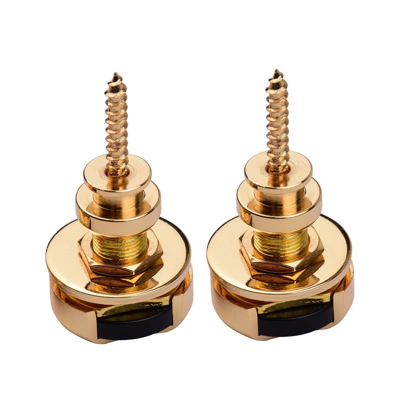 2pcs Guitar Strap Locks Metal Security Quick Release Strap Buttons