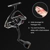 JINOHNAMILL 63mm Black Fishing Spinning Reel Handle Replacement for Shimano
